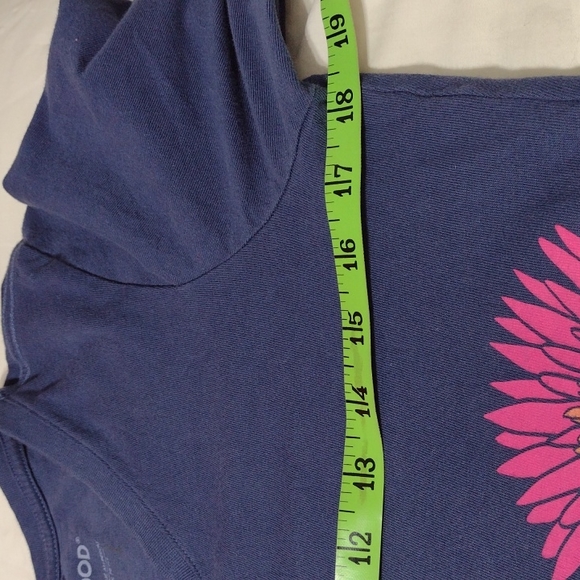 Beautiful blue Life is Good  crusher tee, sz XS - Picture 9 of 12